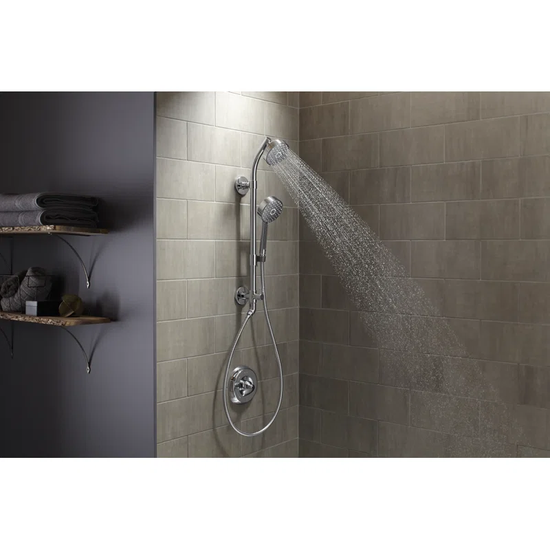 Polished Chrome Multifunction Handheld Showerhead