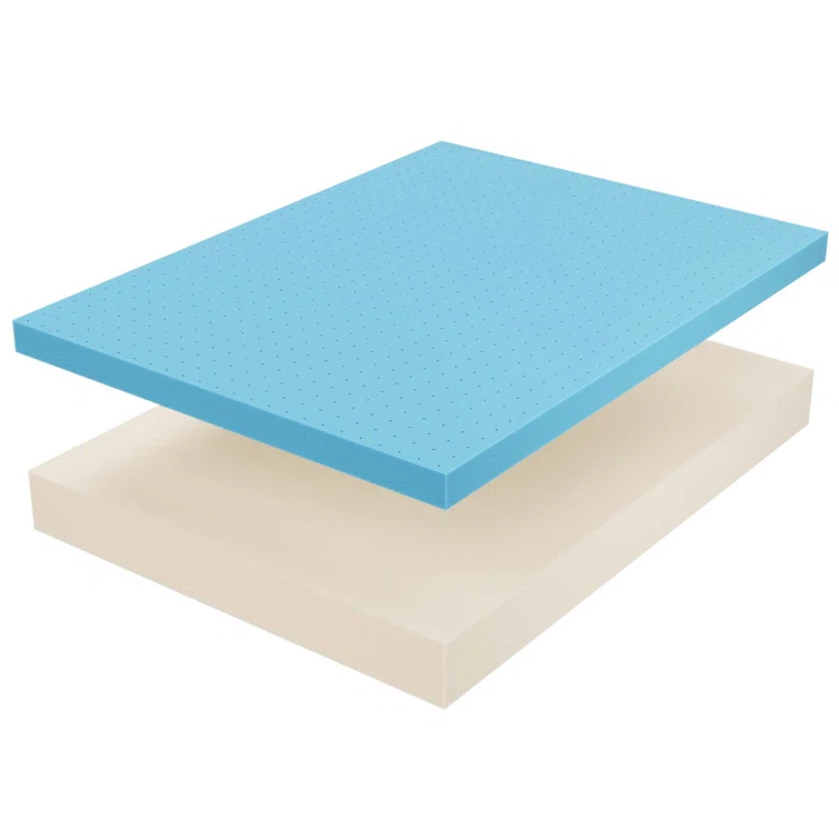 SereneDream 12" Queen Gel Memory Foam Mattress in White