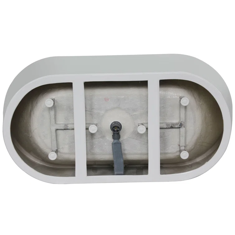 67'' White Acrylic Freestanding Soaking Bathtub