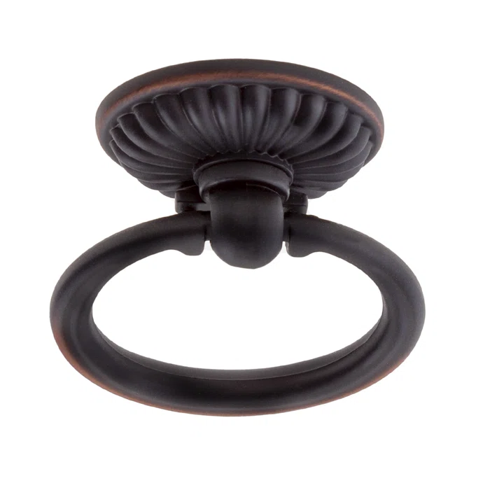 Oil Rubbed Bronze Traditional Drop Bail Ring Pull