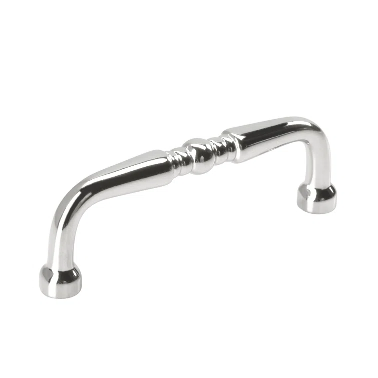 Polished Chrome 3-Inch Traditional Bar Pull with Mounting Hardware