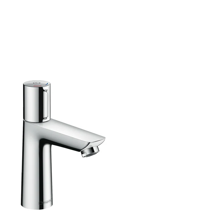 Chrome Single Hole Modern Bathroom Faucet with Drain Assembly