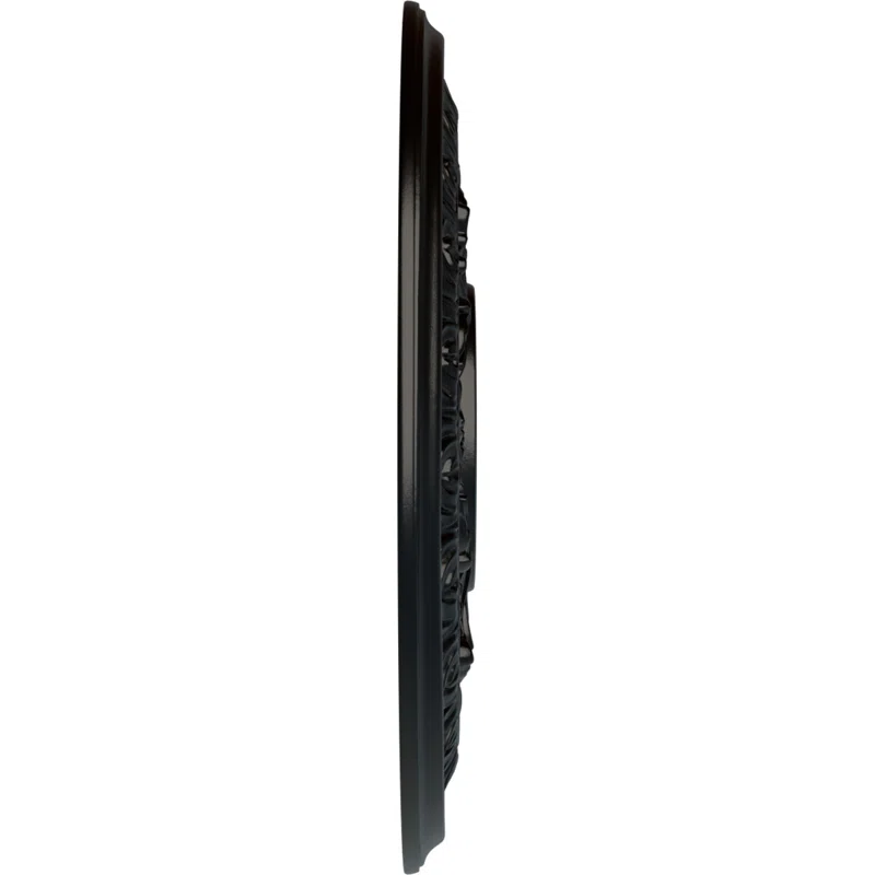 Jet Black Hand-Painted High-Density Ceiling Medallion
