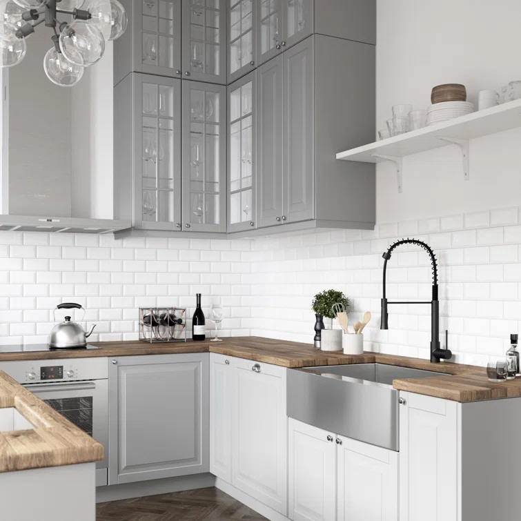 Matte Black Pull-Down Kitchen Faucet with Soap Dispenser