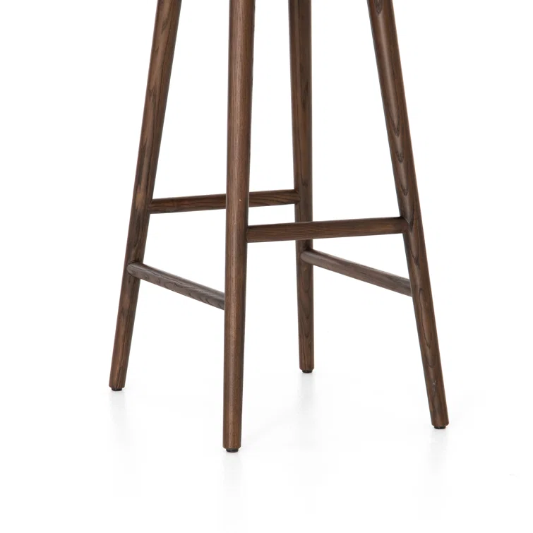Essence Natural Saddle Style Solid Wood Bar Stool