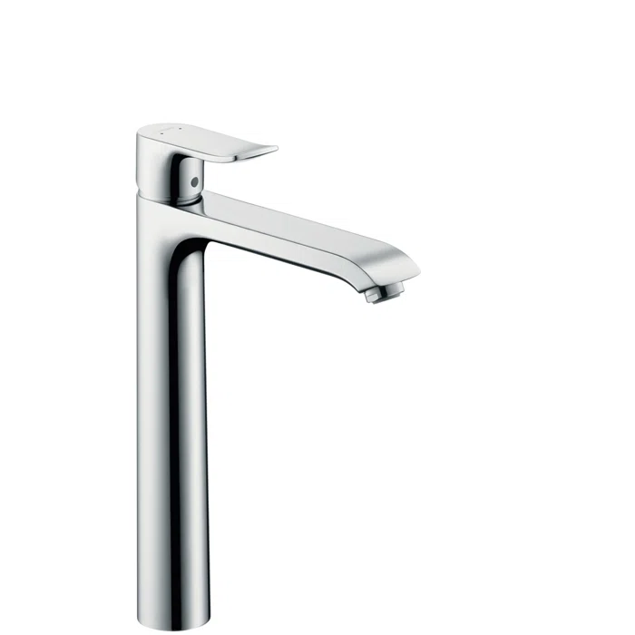 Chrome Modern Single Hole Vessel Bathroom Faucet
