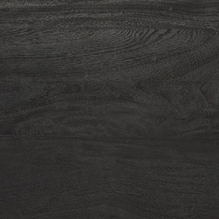 Dark Totem Black Reclaimed Wood Media Console with Cabinet