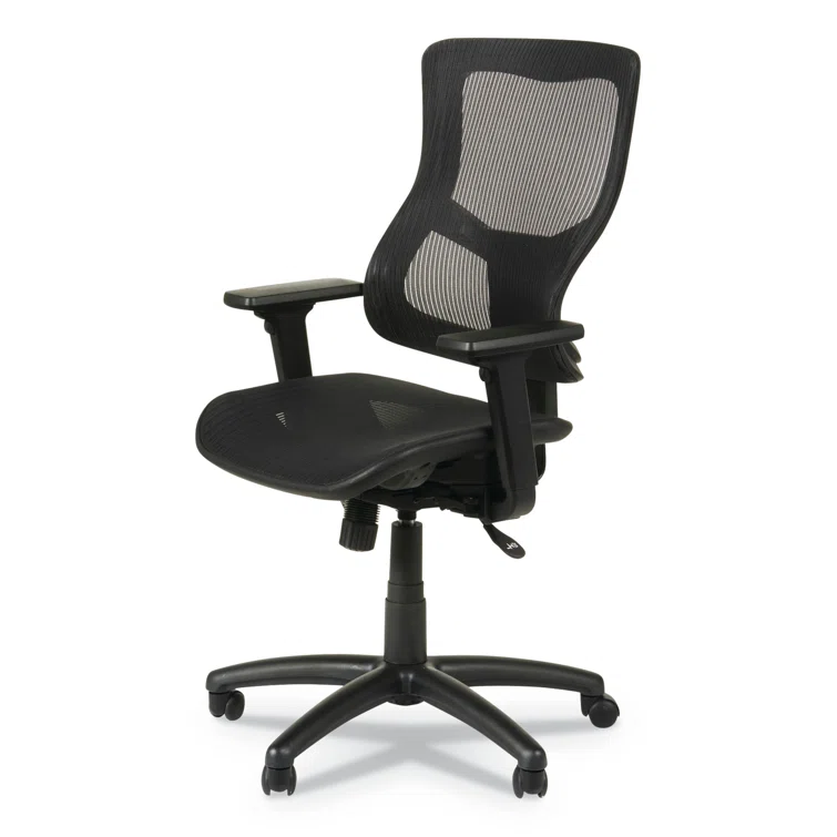 ErgoFlex Black Mesh Adjustable Executive Office Chair