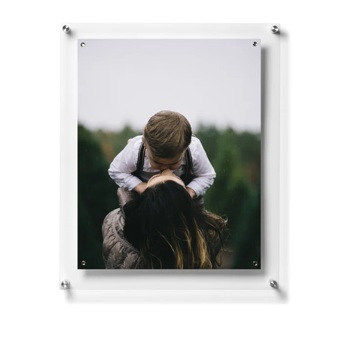 Silver Acrylic Floating Wall Frame for 16x20 Art