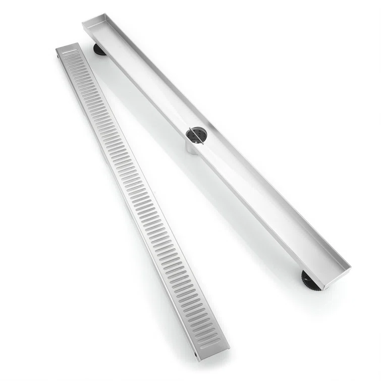 BOANN 36" Nickel Stainless Steel Rectangular Linear Shower Drain