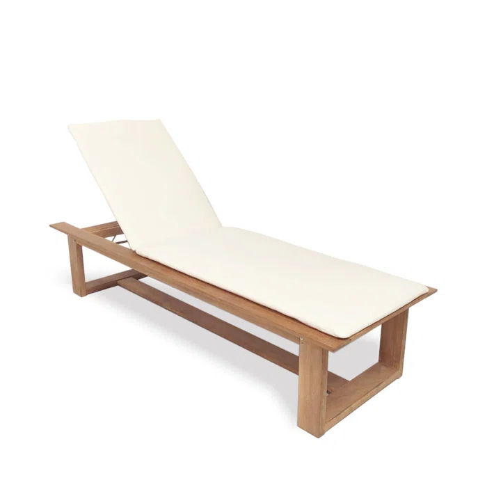 Westminster Teak Brown Solid Wood Outdoor Chaise Lounge Set