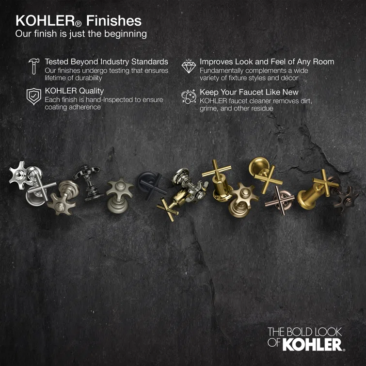 Kohler Hint 4.75" Vibrant Brushed Nickel Widespread Bathroom Faucet