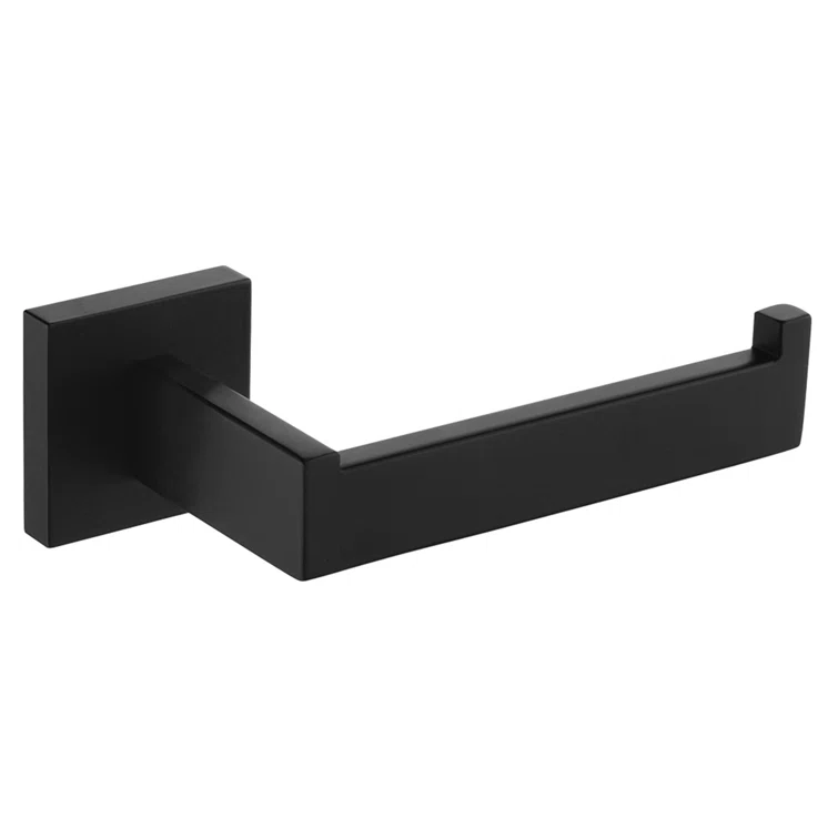 Matte Black Stainless Steel Wall Mounted Toilet Paper Holder
