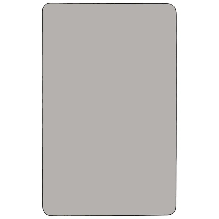 Wren 36''W x 72''L Gray Laminate Mobile Activity Table with Adjustable Legs