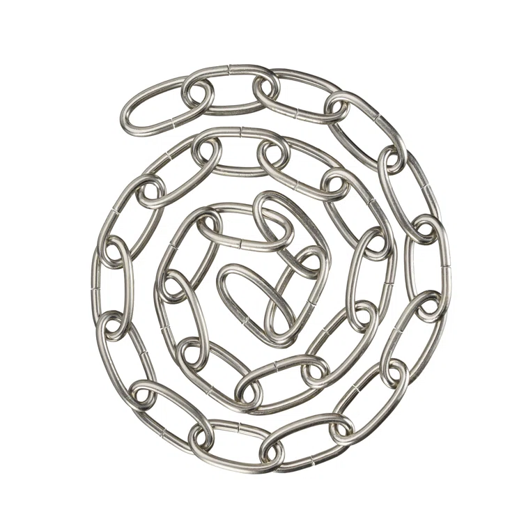 Brushed Nickel Heavy Duty Steel Chain for Hanging Fixtures