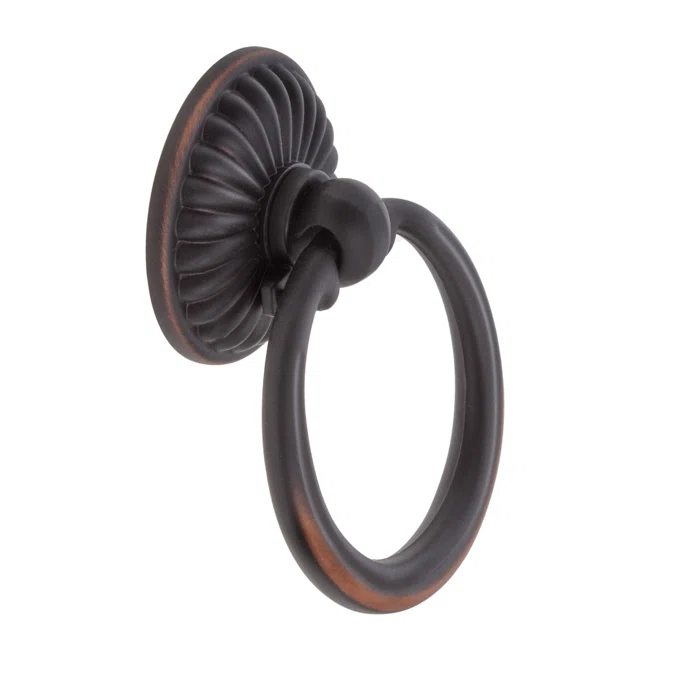 Oil Rubbed Bronze Traditional Drop Bail Ring Pull