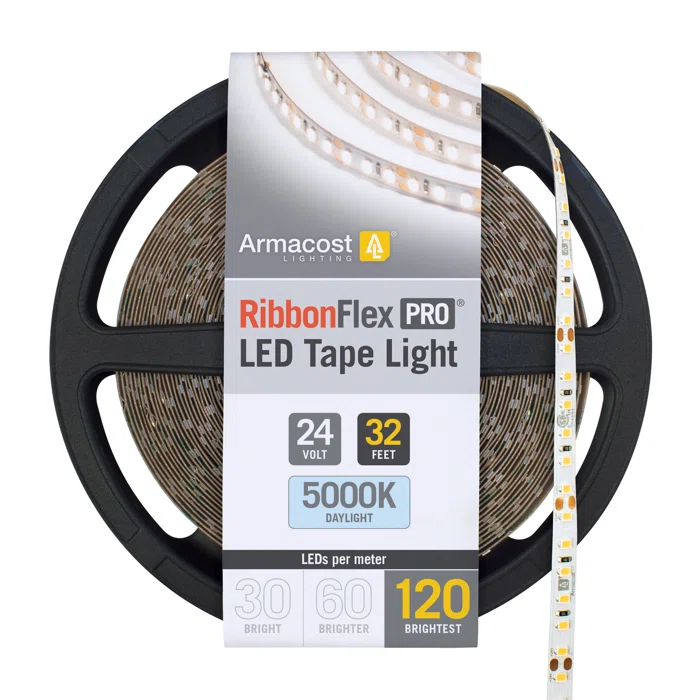 RibbonFlex Pro 24V 5000K LED Tape Light 32ft