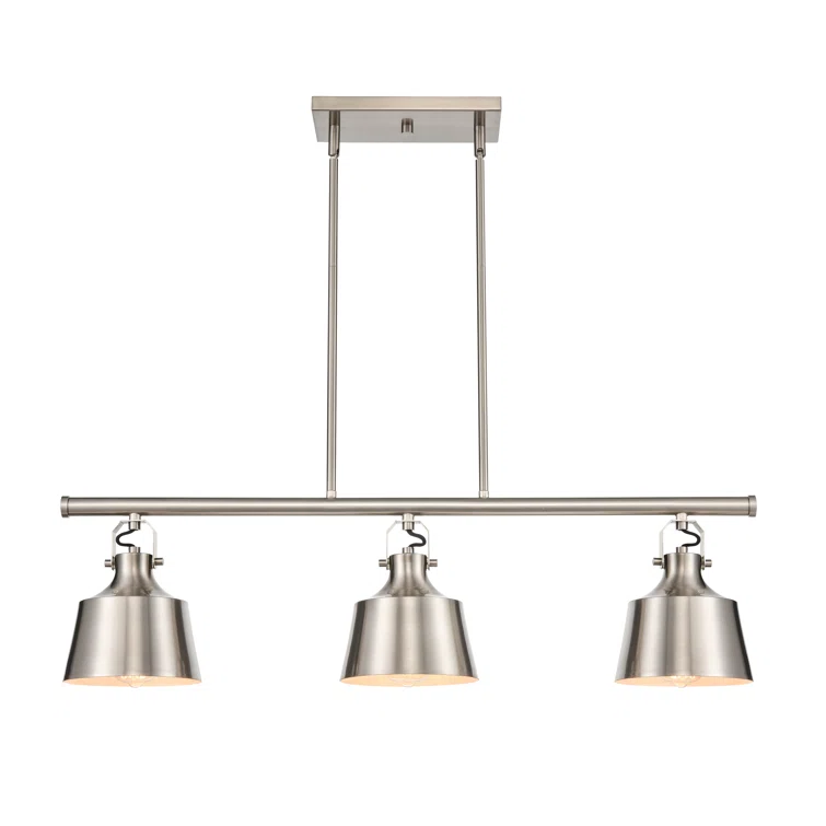 Brushed Satin Nickel 3-Light LED Island Chandelier