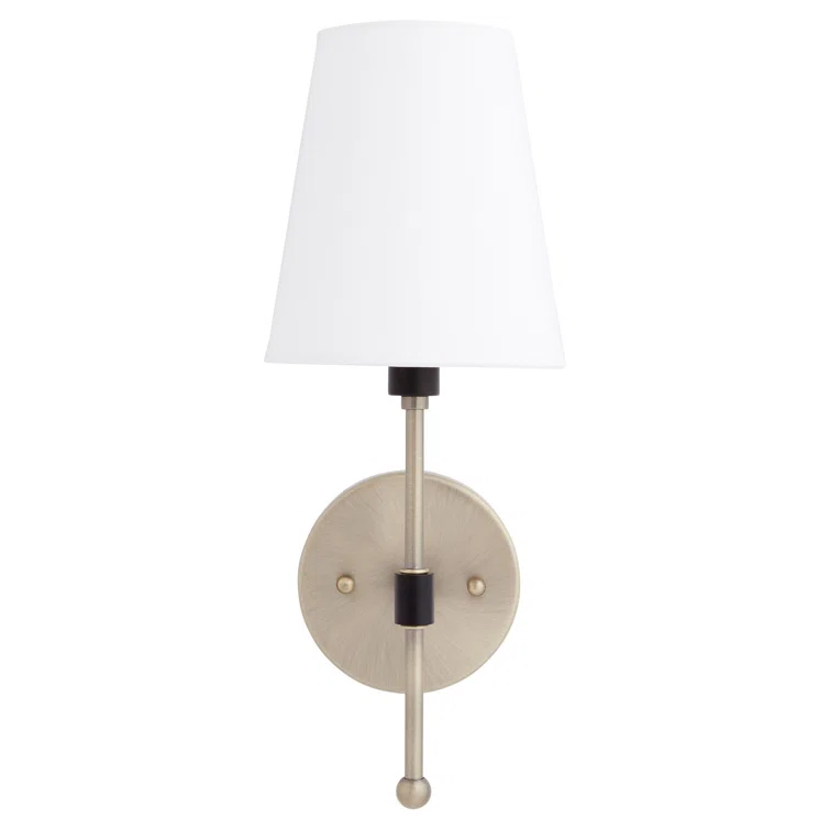 Beatty Empire Shade Antique Brass Wall Sconce