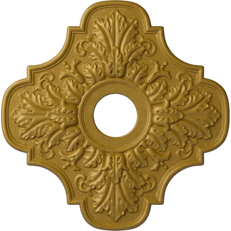 Pharaoh's Gold Hand-Painted Polyurethane Ceiling Medallion