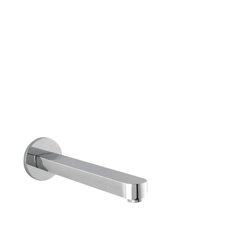 Chrome Wall Mounted Tub Spout with Diverter, Universal Fit