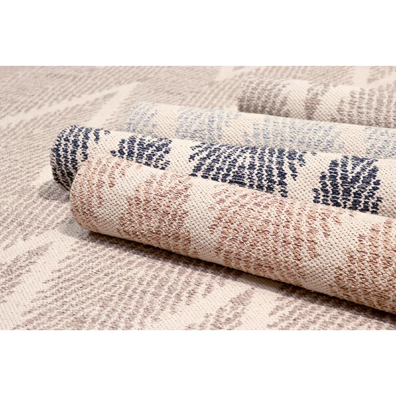 Contemporary Chevron Hand-Woven Cotton Rug, 5' x 8', Gray