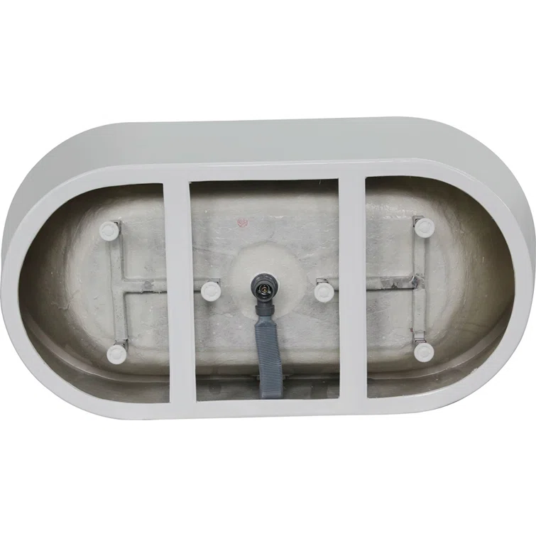 67'' White Acrylic Freestanding Soaking Bathtub