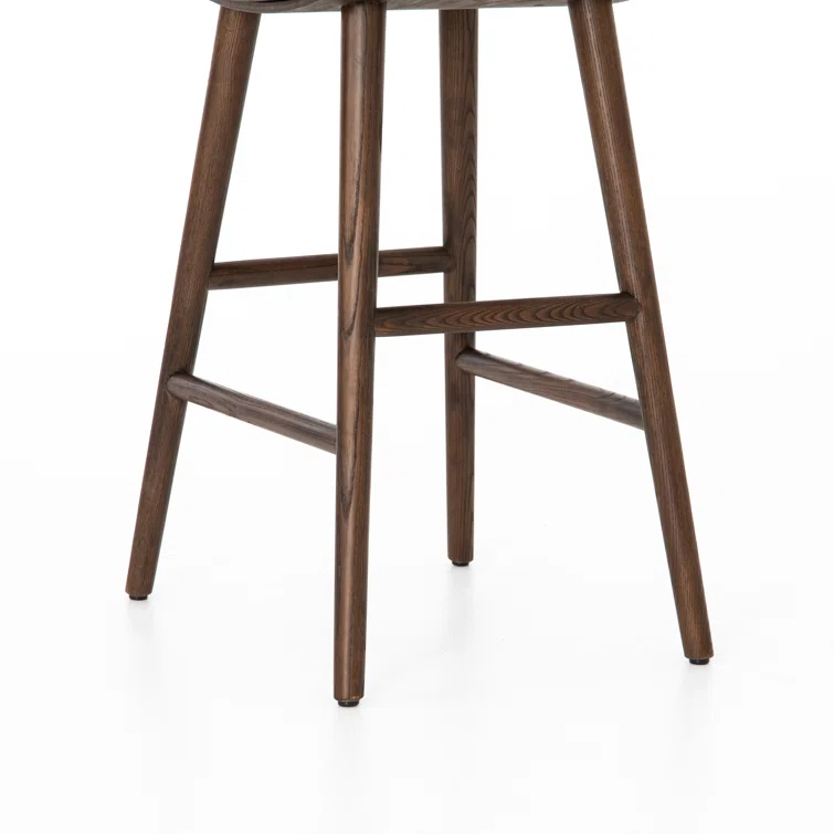 Essence Natural Solid Wood Saddle Style Counter Stool