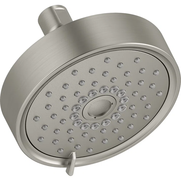 Purist 5.5" Vibrant Brushed Nickel Multifunction Showerhead with Three Sprays