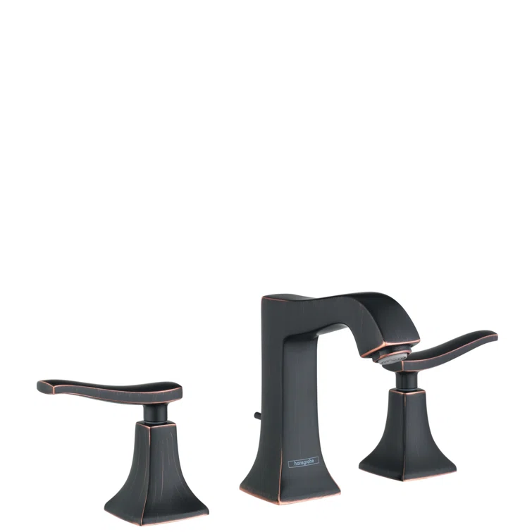 Elegant Polished Nickel 8" Widespread Brass Bathroom Faucet