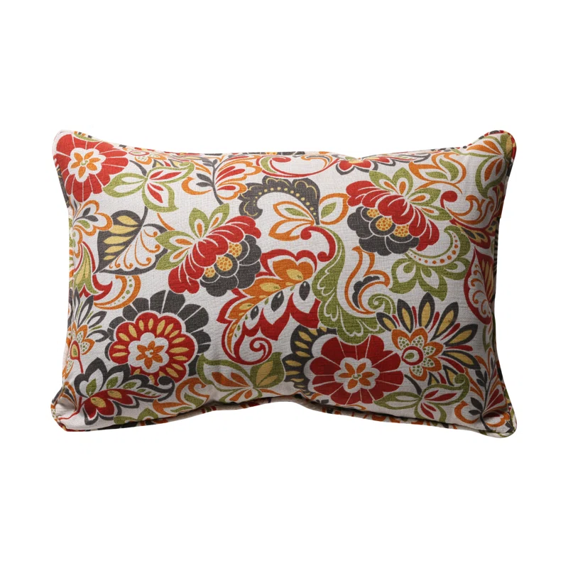 Zoe Multicolor Floral Outdoor Lumbar Pillows Set