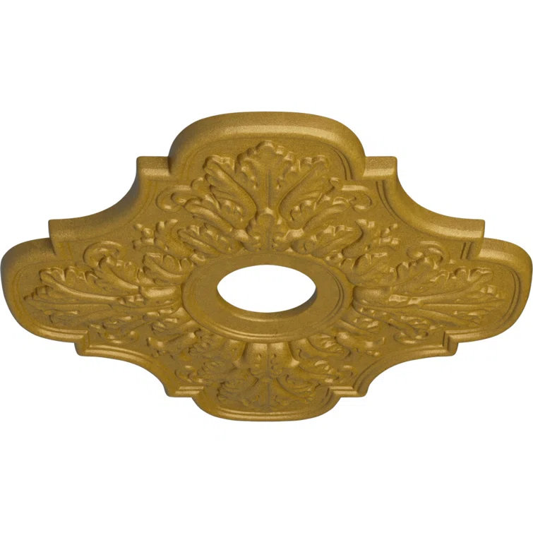 Pharaoh's Gold Hand-Painted Polyurethane Ceiling Medallion