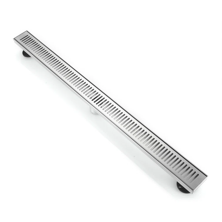 BOANN 36" Nickel Stainless Steel Rectangular Linear Shower Drain