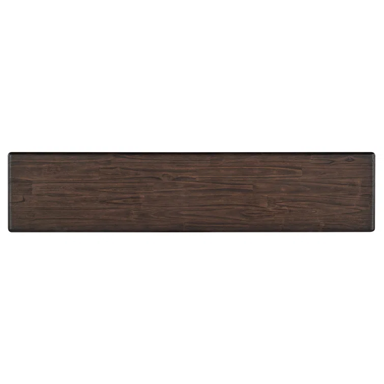 Charcoal Mindi Wood Console Table with Storage Drawers