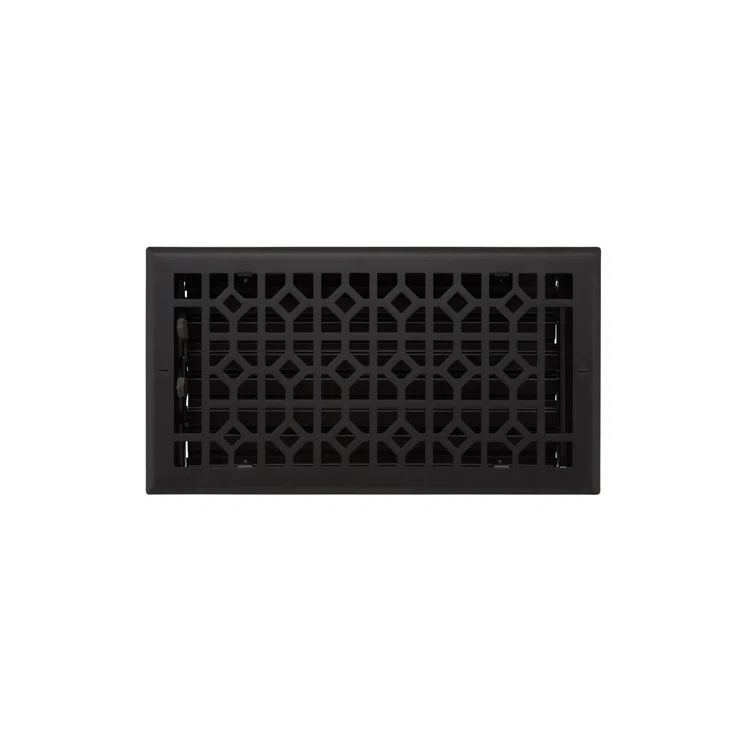 Black Steel Modern Geometric Wall Register 6" x 10"